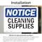 Signmission Cleaning Supplies, 5 in W x Rectangle, Vinyl Decal OS-2PACK-NS-D-35-L-10654 - alternate 6